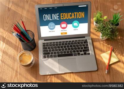 E-learning website with modish sofware for student to study online on the internet network. E-learning website with modish sofware for student to study on the internet