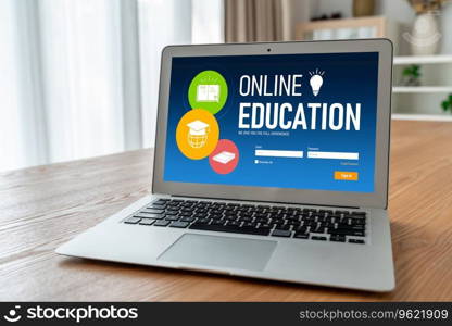 E-learning website with modish sofware for student to study online on the internet network. E-learning website with modish sofware for student to study on the internet