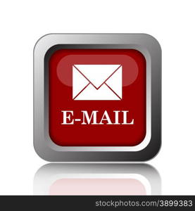 E-mail icon. Internet button on white background