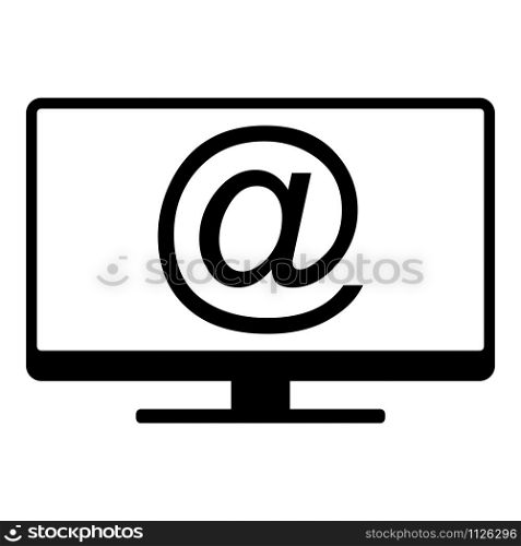 E-mail symbol and screen