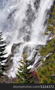 Eagle falls located at emerald bay on the west side of Lake Tahoe. Forest Waterfall