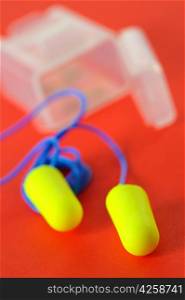 ear plugs isolated