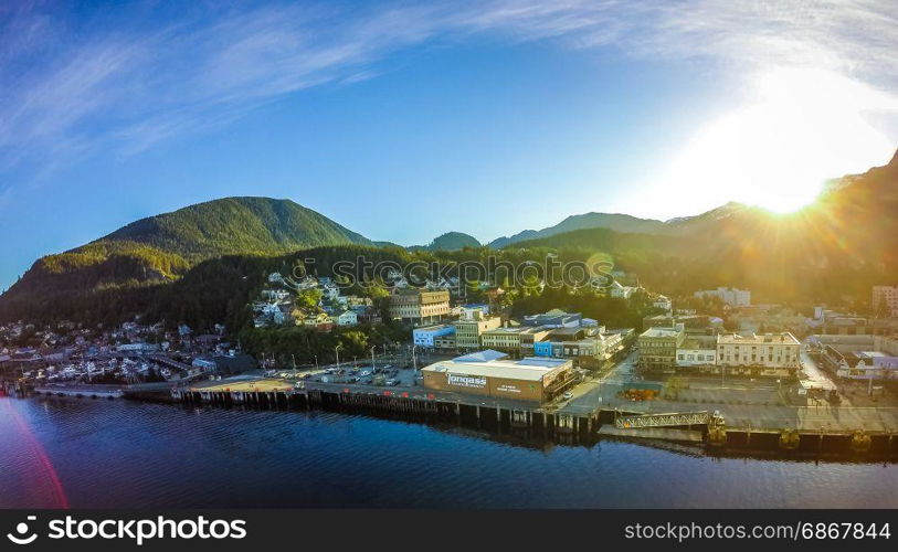 early morning in ketchikan alaska port