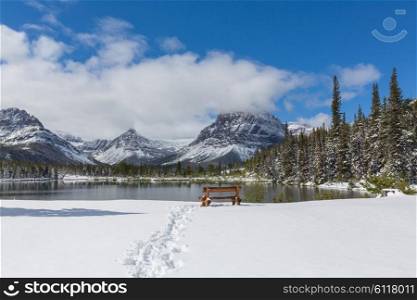 Early winter in Glacier National Park, Montana, USA