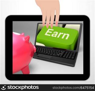 Earn Key Displaying Web Income Profit And Revenue