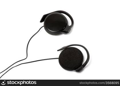 earphones isolated on white