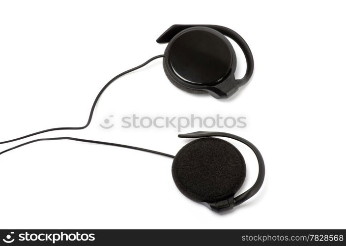 earphones isolated on white