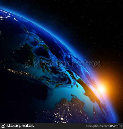 Earth continents 3d rendering space. Earth continents. Elements of this image furnished by NASA 3d rendering. Earth continents 3d rendering space