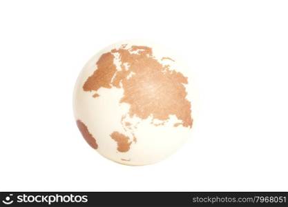 Earth Globe on white background