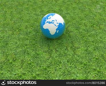 earth on a green grass