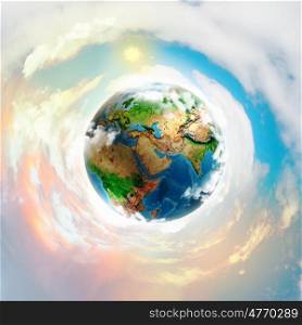 Earth planet. Image of earth planet. Elements of this image are furnished by NASA
