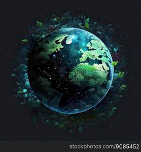 Earth?s Day. Eco friendly concept. World environment day background. Generative AI