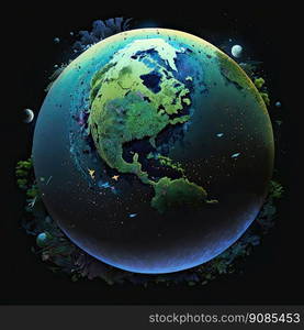 Earth?s Day. Eco friendly concept. World environment day background. Generative AI