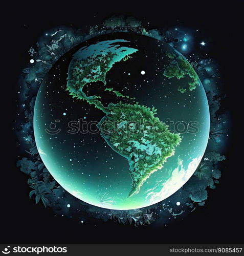 Earth s Day. Eco friendly concept. World environment day background. Generative AI