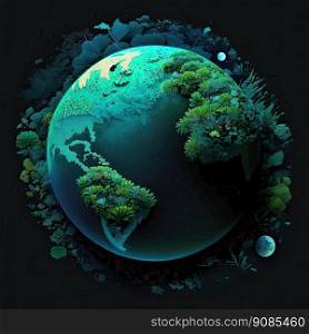 Earth?s Day. Eco friendly concept. World environment day background. Generative AI