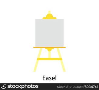 Easel icon. Flat color design.