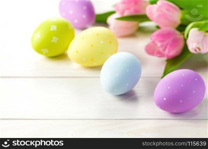 Easter background with copy space