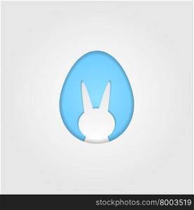 Easter egg and rabbit design. Easter egg and rabbit abstract design