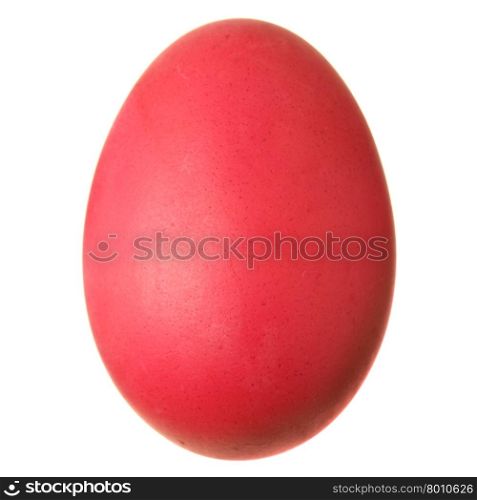 Easter egg isolated over the white background