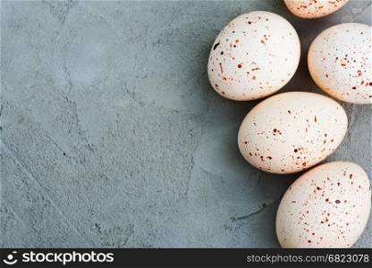 easter eggs on a tabble, easter background