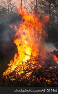 easter fire in northern Germany