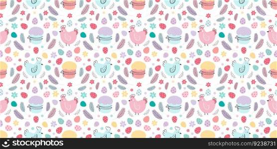 Easter seamless pattern 