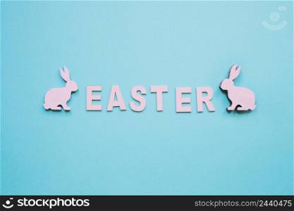 easter word small rabbits