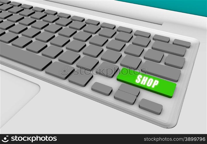 Easy Shopping with a Shop Keyboard Button. Easy Shopping
