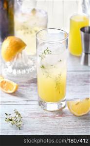 Easy summer cocktail ( Limoncello) fresh lemon juice, vodka and club soda or sparkling water. This drink is the best way to cool off on a hot day.