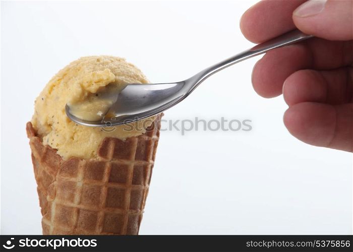 eating ice-cream