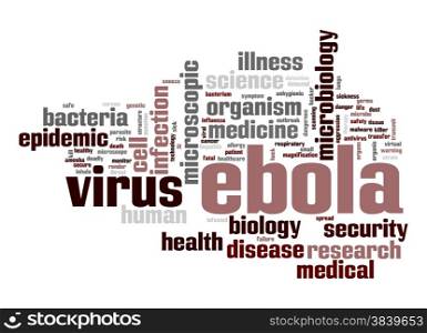 Ebola virus word cloud
