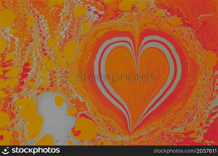Ebru marble conch effect surface pattern design for print