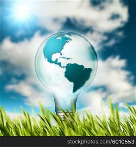 Eco concept. Renewable energy and sustainable development design