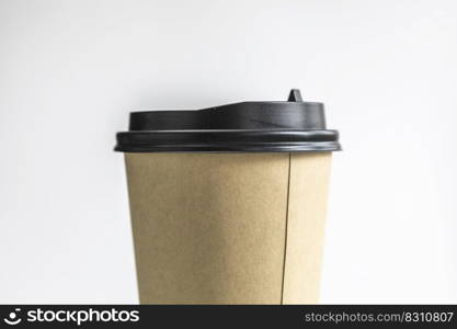 Eco friendly brown cup,Takeaway paper coffee cup isolated on white background. Zero waste and ecology concept. eco-friendly disposable brown paper cup mock up design close up. Eco friendly brown cup,Takeaway paper coffee cup isolated on white background. Zero waste and ecology concept. eco-friendly disposable brown paper cup mock up design