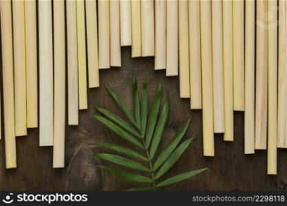eco friendly environment bamboo tube straws background