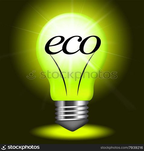 Eco Friendly Indicating Earth Day And Eco-Friendly