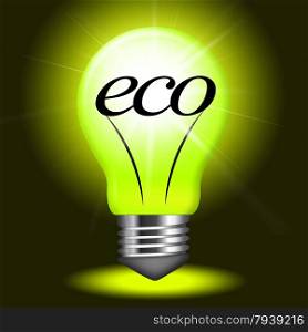 Eco Friendly Indicating Earth Day And Eco-Friendly