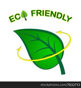 Eco Friendly Representing Earth Day And Planet