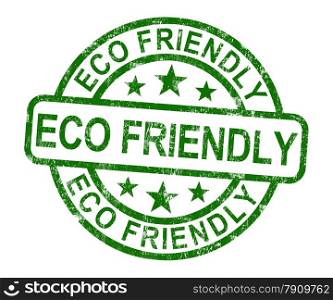 Eco Friendly Stamp As Symbol For Recycling. Eco Friendly Stamp As Symbol For Recycling Or Nature