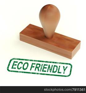 Eco Friendly Stamp As Symbol For Recycling Or Nature. Eco Friendly Stamp As Symbol For Recycling