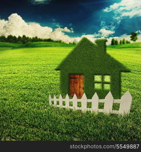 Eco House, abstract eco backgrounds for your design