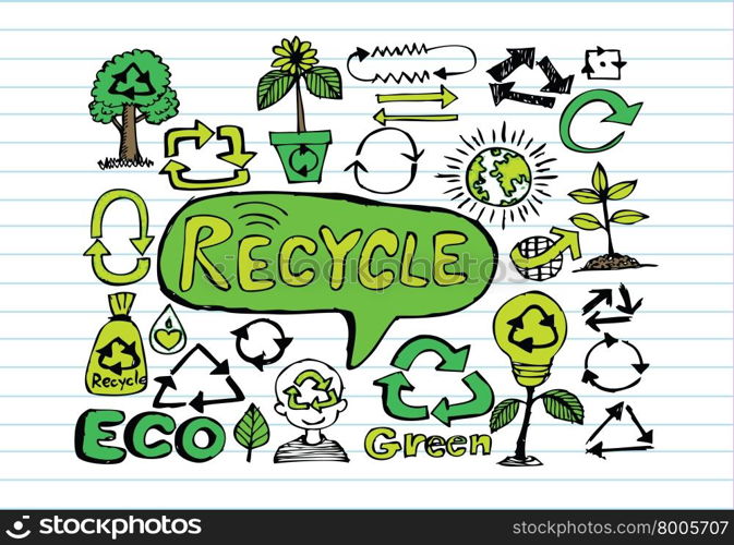 Eco Idea Sketch and Eco friendly Doodles