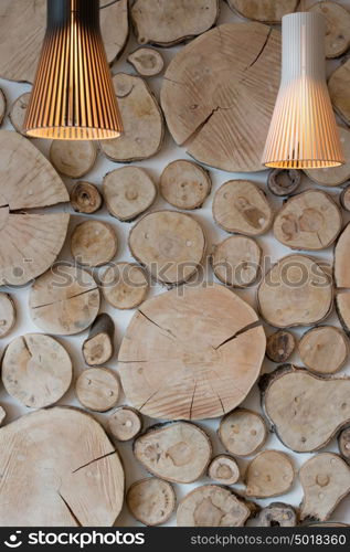 Ecological style background vertical with lanterns