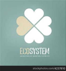 Ecology concept background. Vector, EPS10