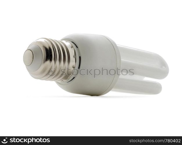 Economic Bulb (clipping path) on white