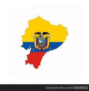 ecuador country flag map shape national symbol