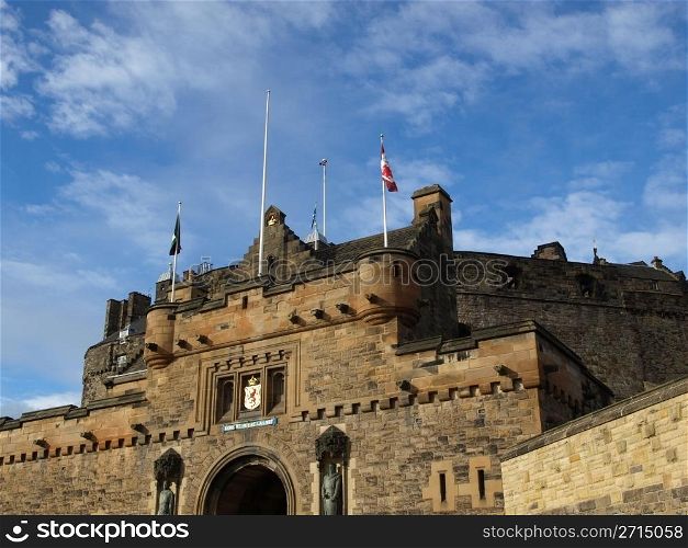 Edinburgh. Edinburgh castle in Scotland, Great Britain, United Kingdom
