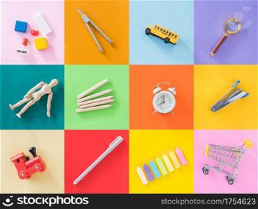 Education, Back to School concept with Colorful background.