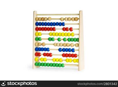 Education concept - Abacus with many colorful beads