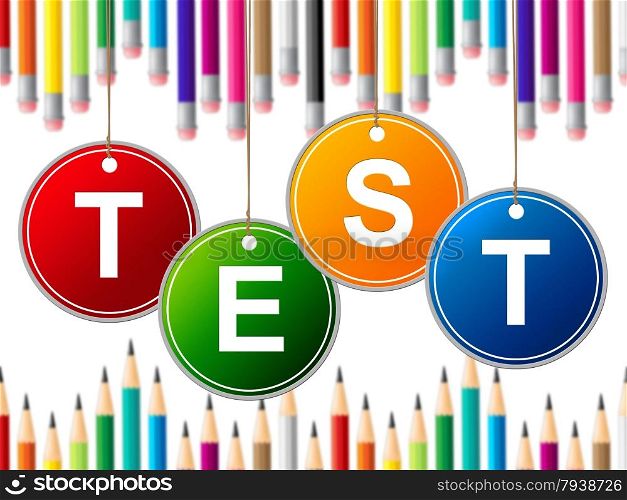 Education Exam Showing Tutoring Tests And School